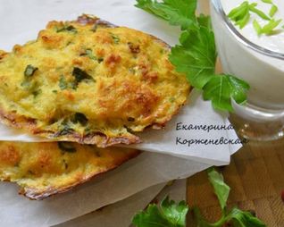 Рыбные оладушки с йогуртовым соусом