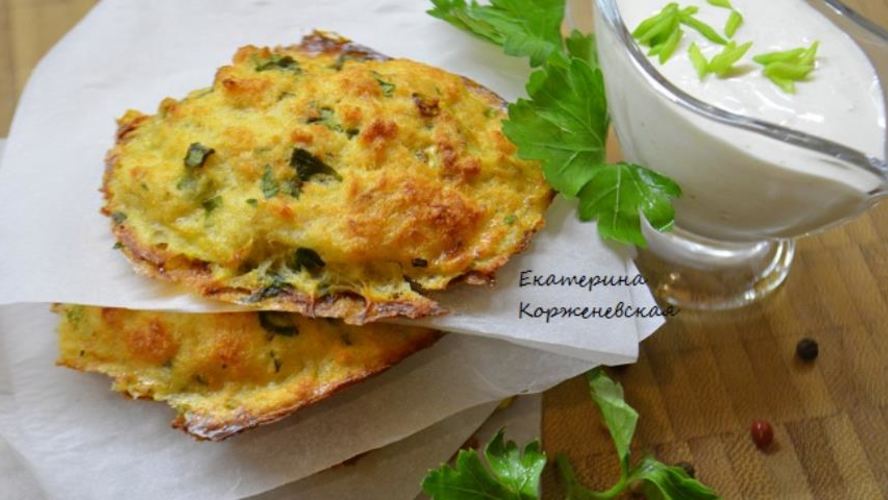 Рецепт рыбных оладушек с йогуртовым соусом