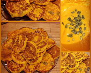 Тыквенные оладьи с отрубями и семечками