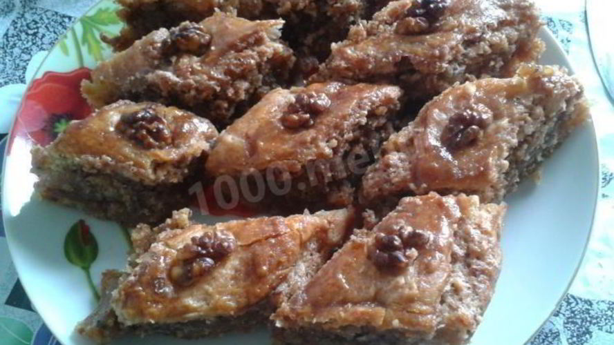 Рецепт пахлавы с орехами