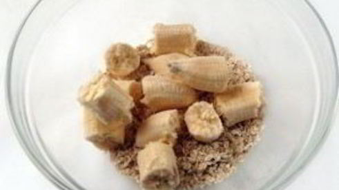 банановое печенье с овсяными хлопьями