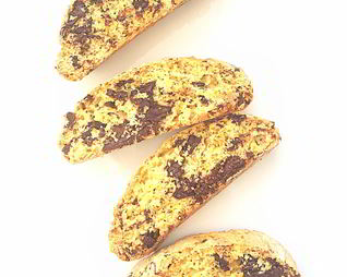 Бискотти с шафраном и горьким шоколадом