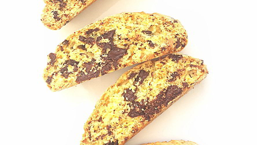 Рецепт бискотти с шафраном и горьким шоколадом