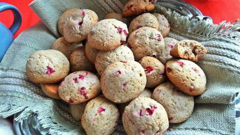 гречневое печенье с брусникой