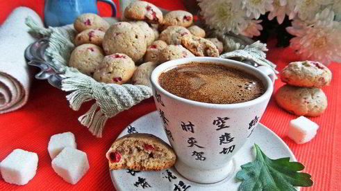 гречневое печенье с брусникой