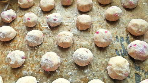 гречневое печенье с брусникой