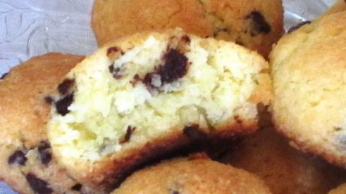 кокосовое печенье с шоколадными каплями