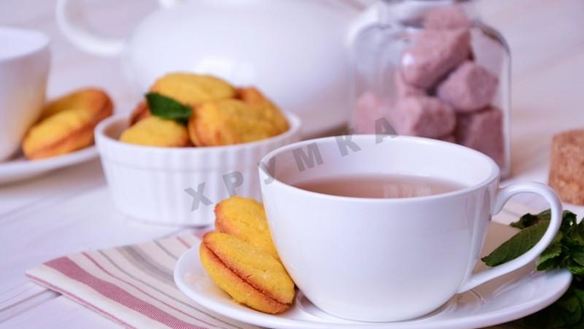 Рецепт Кукурузного печенья с мятным ганашем