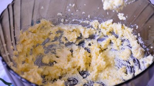 кукурузное печенье с мятным ганашем