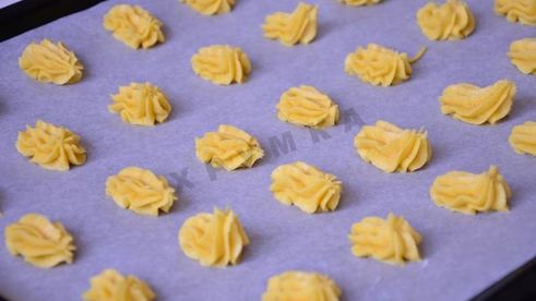 кукурузное печенье с мятным ганашем