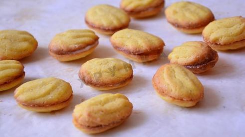 кукурузное печенье с мятным ганашем