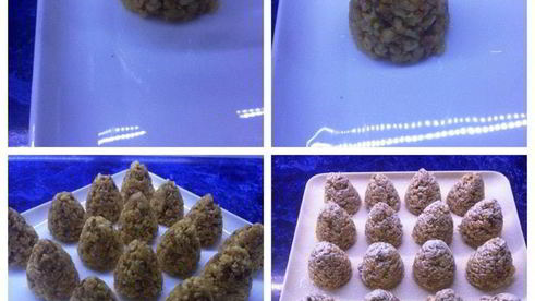 новогоднее печенье шишки