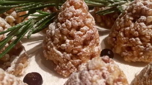 новогоднее печенье шишки