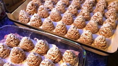 новогоднее печенье шишки