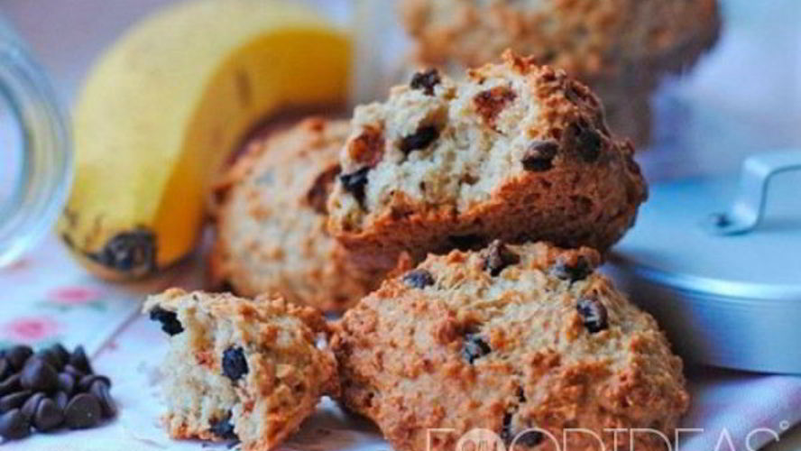 Рецепт овсяного печенья с бананом