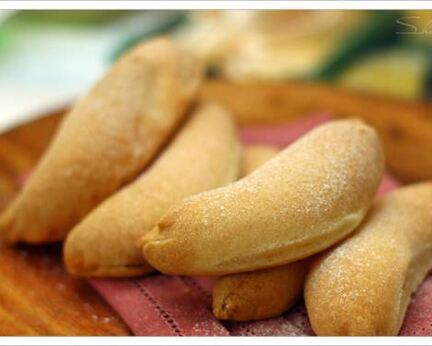 Печенье бананы с творожной начинкой