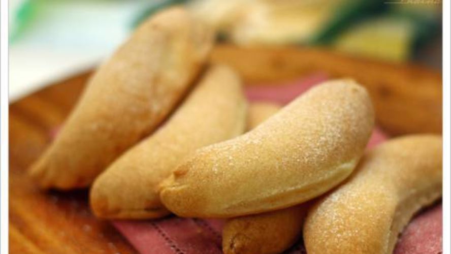 Рецепт печенья бананы с творожной начинкой