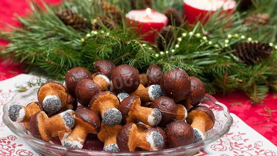 Рецепт печенья грибочки в форме на газу