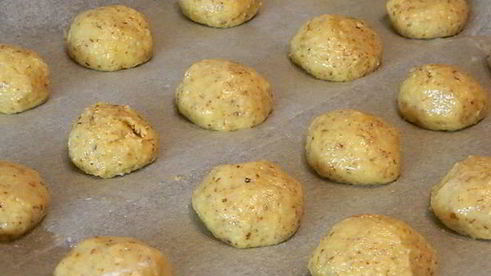 печенье ореховое с шоколадной начинкой