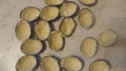 печенье орешки с халвой