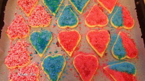 печенье сахарные сердечки