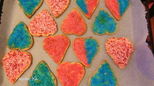 печенье сахарные сердечки