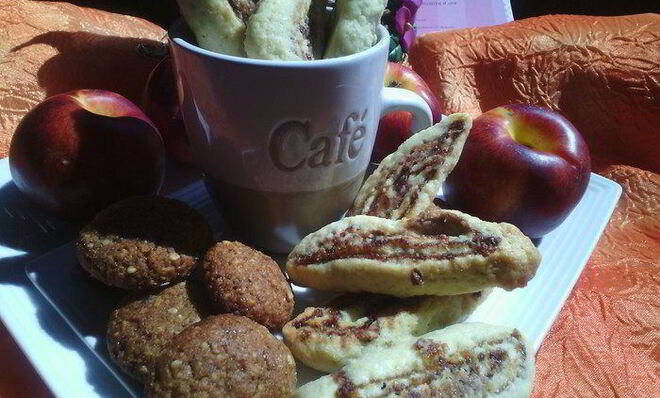 Песочное печенье с финиками