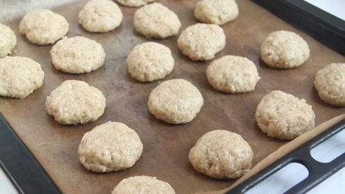 постное печенье бананы-кокосы