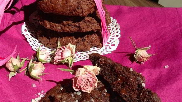 Рецепт Шоколадного печенья с морской солью