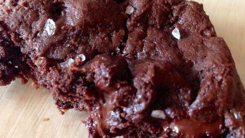 шоколадное печенье с морской солью