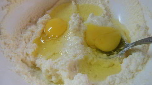 творожно-овсяное печенье с клубникой