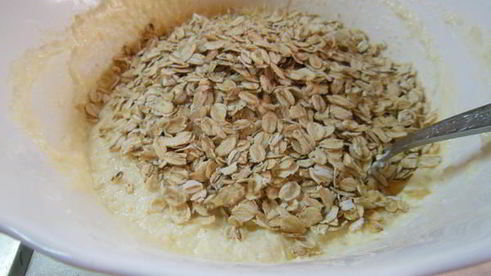 творожно-овсяное печенье с клубникой