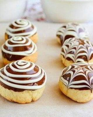 Творожно-шоколадное печенье