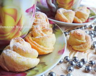 Творожное печенье Чайная роза