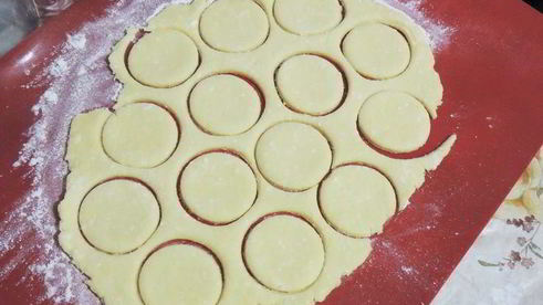 творожное печенье чайная роза