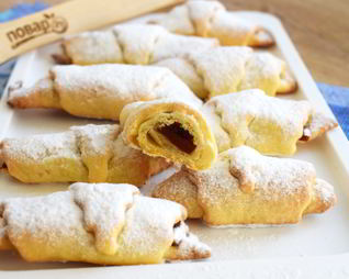 Творожные рогалики с начинкой