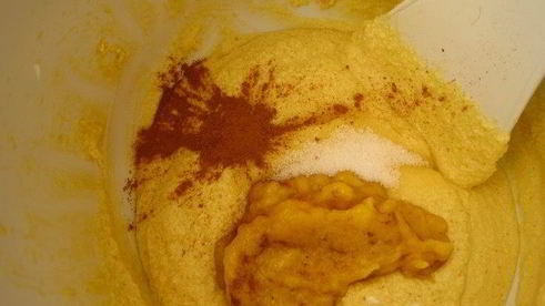 бананово-миндальный пирог