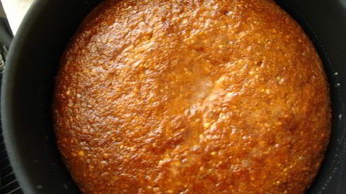 бананово-миндальный пирог