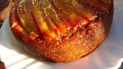 бананово-миндальный пирог