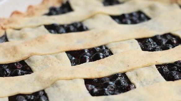 Рецепт Бездрожжевого черничного пирога