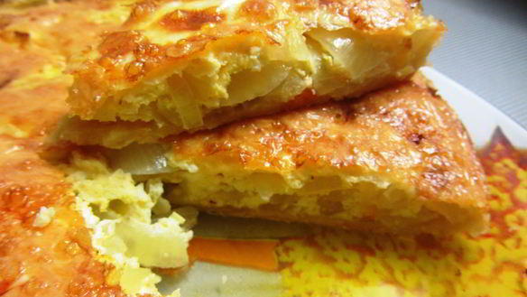 Рецепт Быстрого лукового пирога