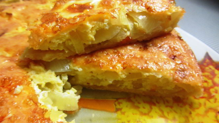 Рецепт быстрого лукового пирога