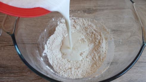 дрожжевой пирог с мясом без яиц