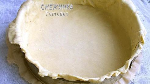 дважды грибной пирог на слоеном тесте