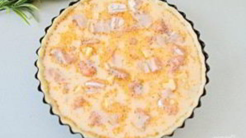 французский пирог киш с лососем