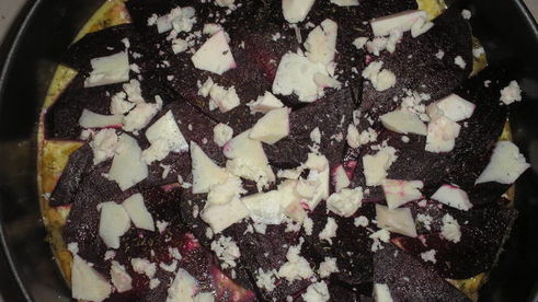 греческий пирог падзаропита с фетой и свеклой