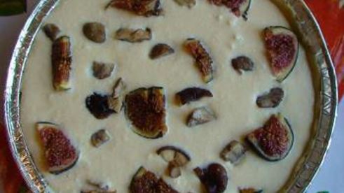 инжирный киш с каштанами под сыром джюгас