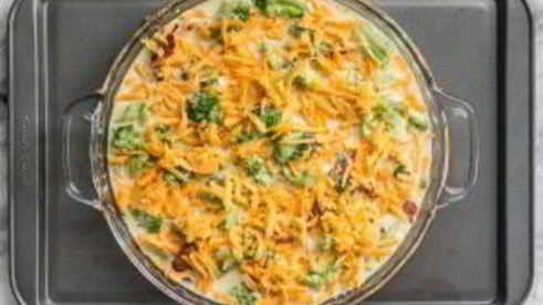 киш с брокколи и сыром