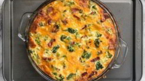 киш с брокколи и сыром