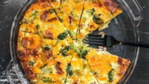 киш с брокколи и сыром